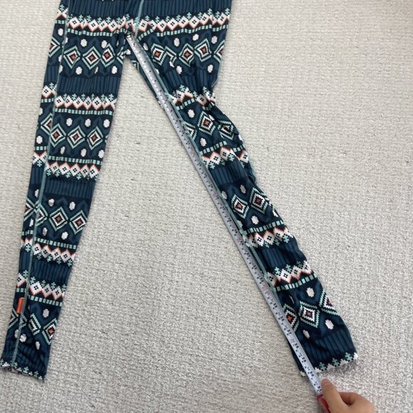 Kari Traa Womens L Base Layer Pants Nordic Color Print Outdoor Ski Sport Hiking - Picture 7 of 11